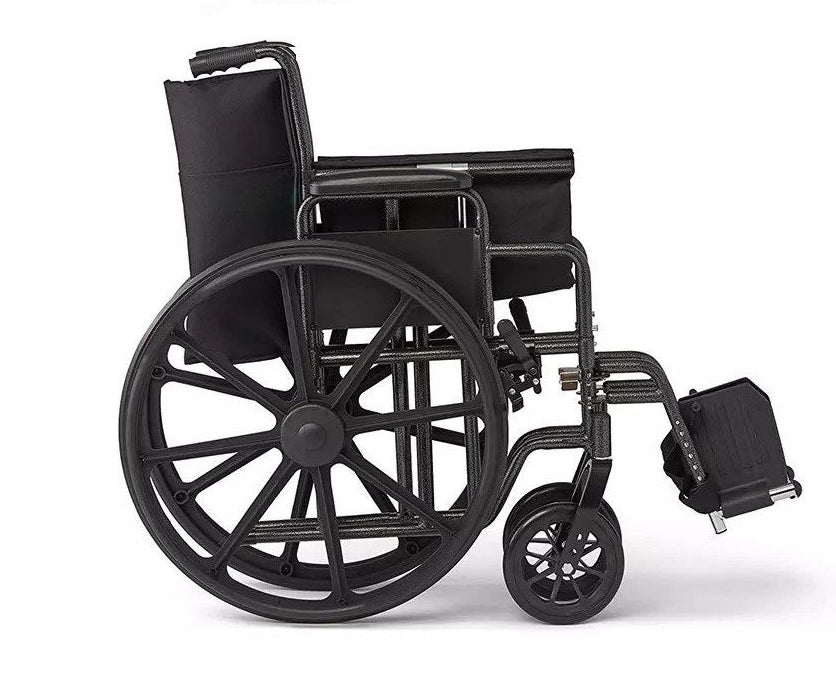 Comfortable Steel Manual Foldable Wheelchair for Disabled Elderly