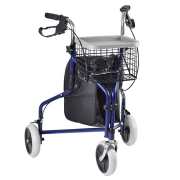 3 wheels Lightweight and Foldable Rollator for Disabled and Elderly