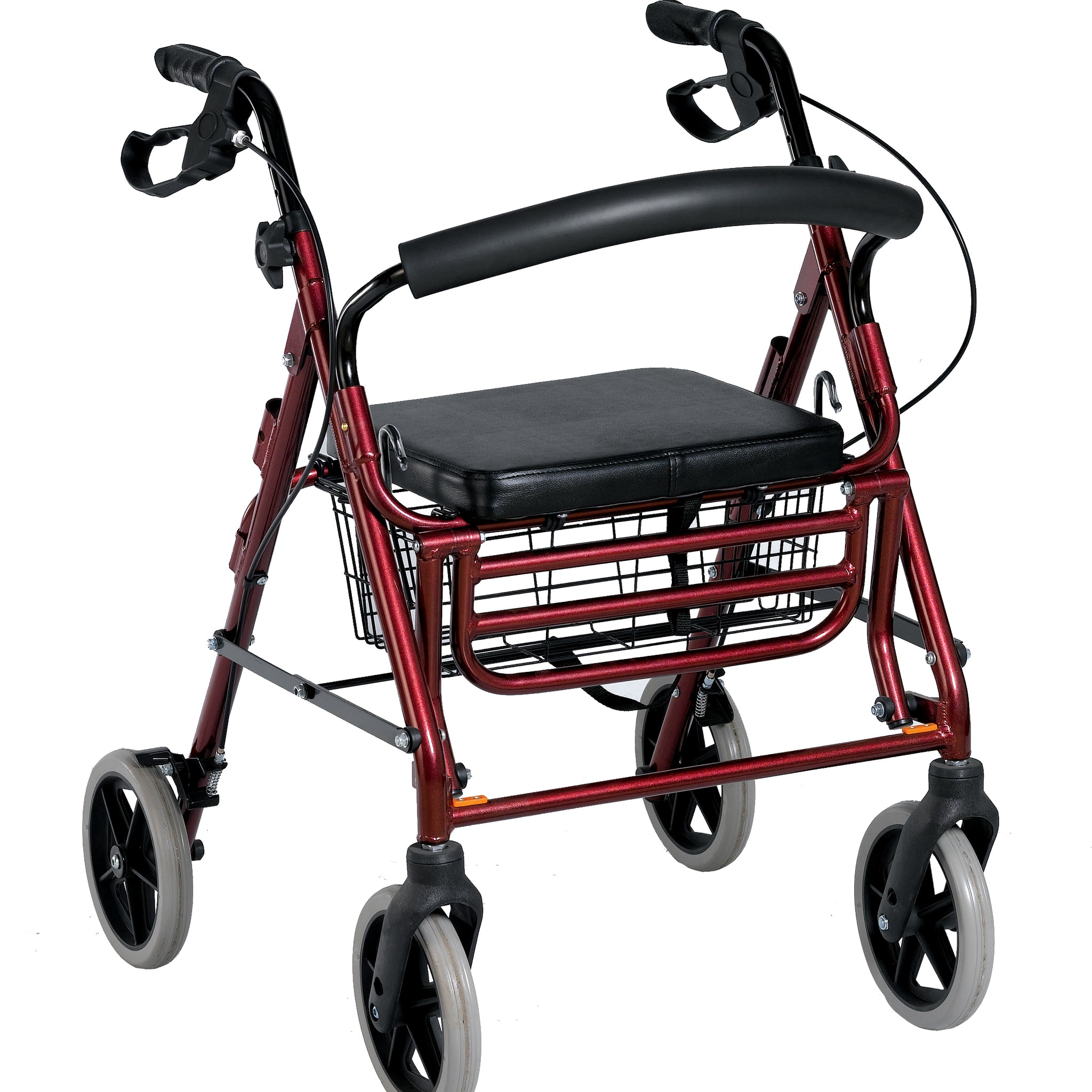 8' Inches Wheels Rollator with Footrest