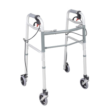 Folding Walker With 4 Wheels And Two Breaks