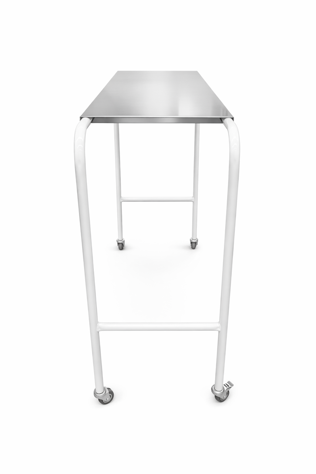 Stainless Steel Overbed table with fixed height