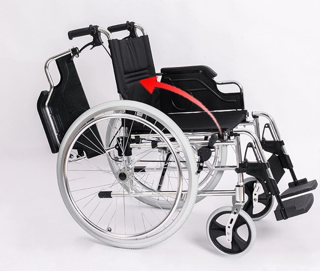 Aluminum Wheelchair Foldable Armrests and Removable Footrests