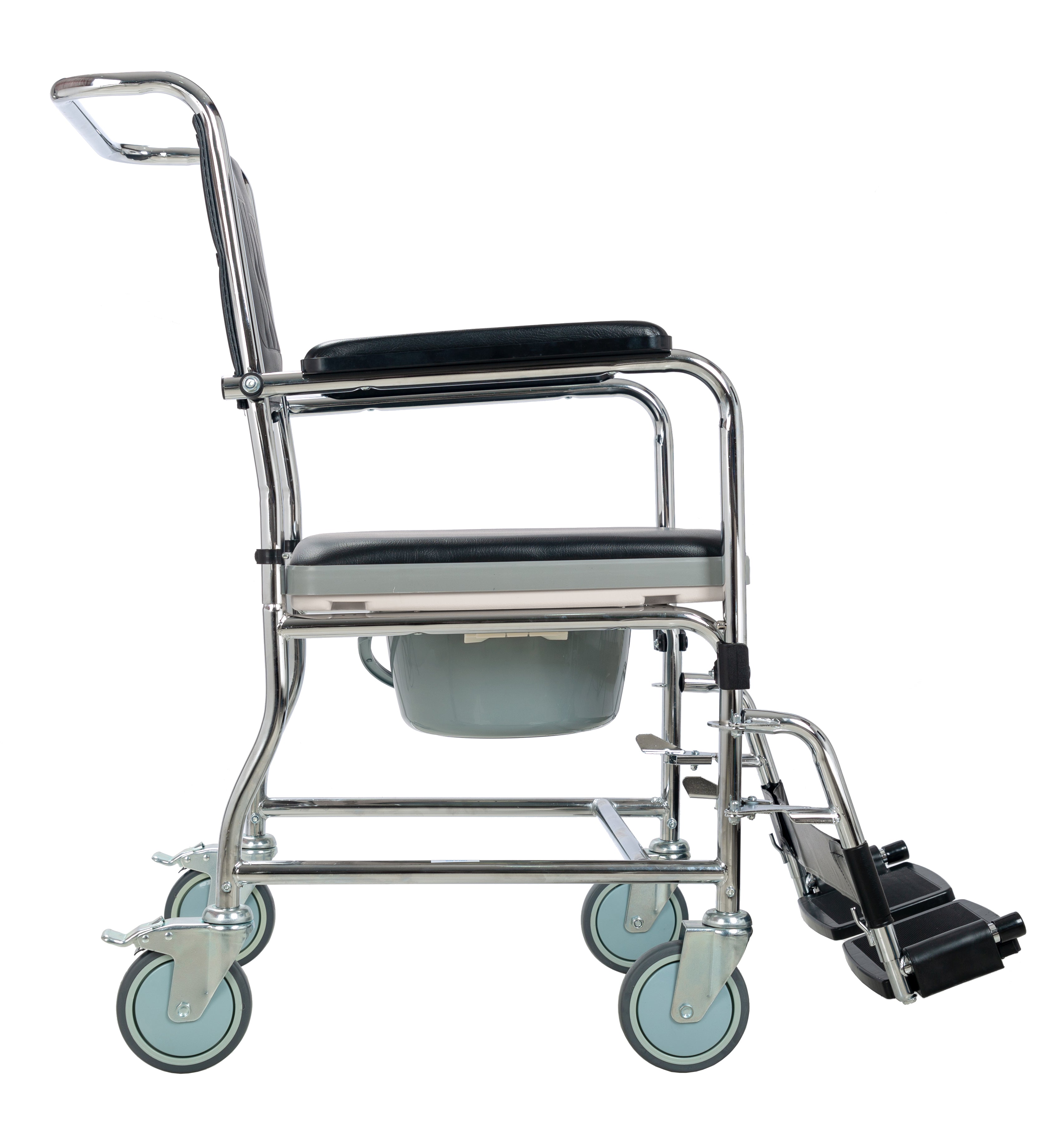 Wheel Commode Steel Commode with Wheels