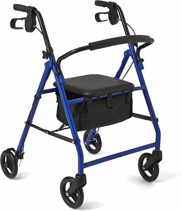 4 wheels Lightweight and Foldable Rollator for Disabled and Elderly