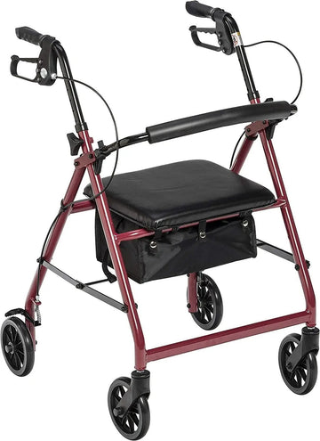 4 wheels Lightweight and Foldable Rollator for Disabled and Elderly